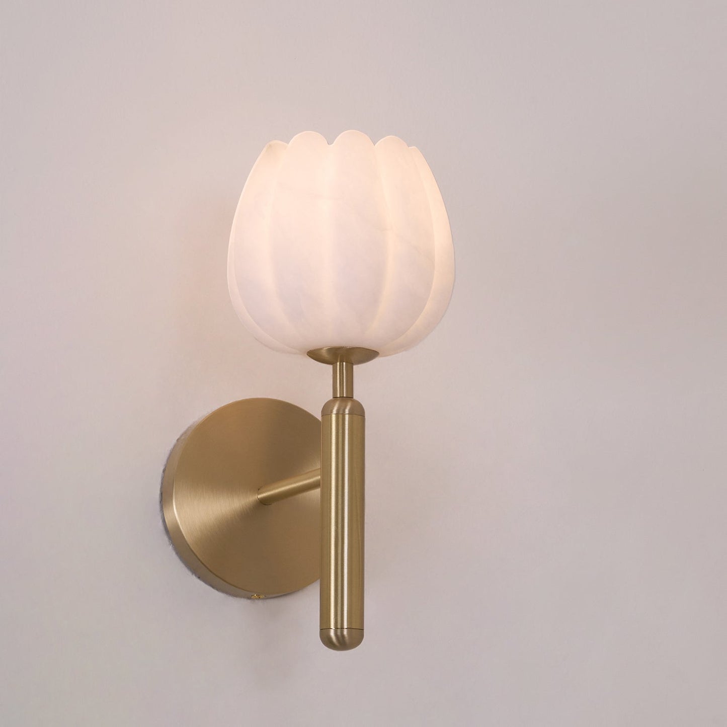 Flora Brass Wall Lamp