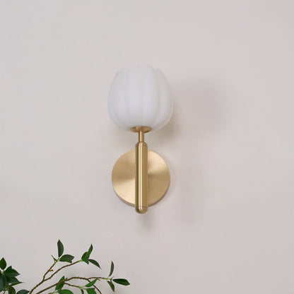 Flora Brass Wall Lamp