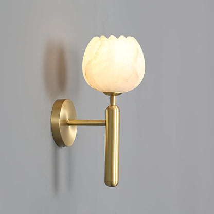 Flora Brass Wall Lamp
