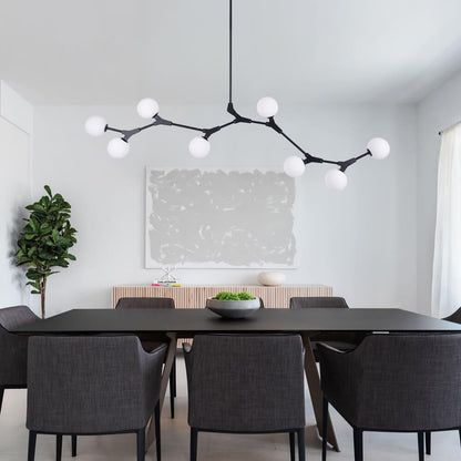 Linear Branching Bubble Chandelier