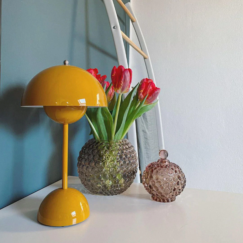 Mini Flowerpot Cordless Table Lamp With Touch Sensor