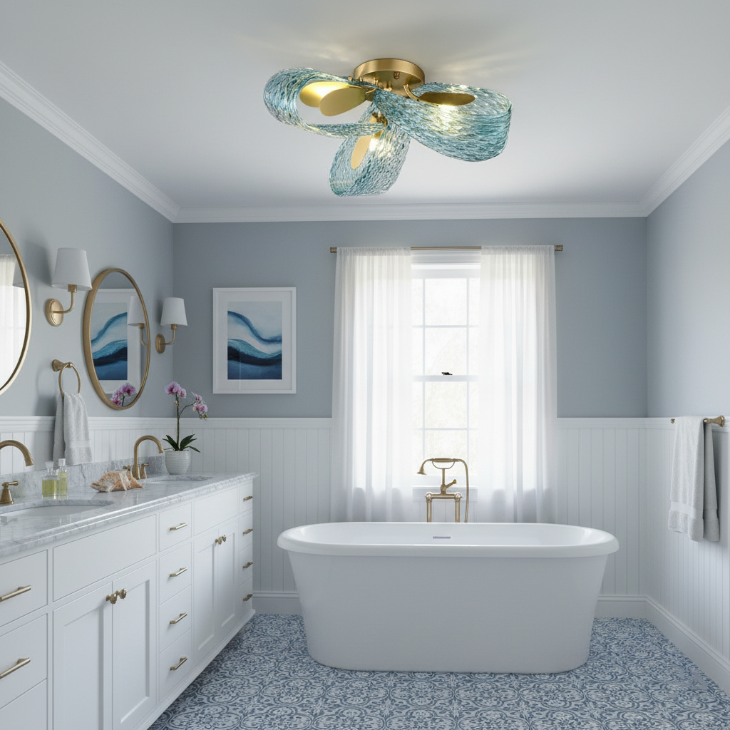 Mocenigo Azure Ceiling Light