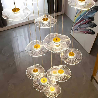 Lotus Glow LED Chandelier