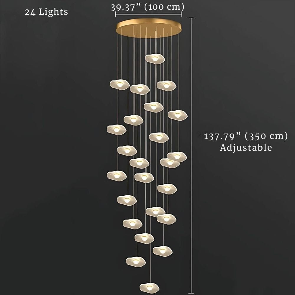 Lotus Glow LED Chandelier