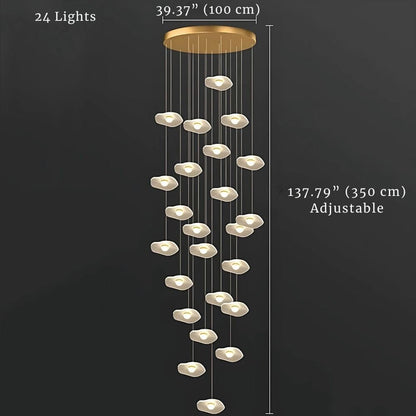 Lotus Glow LED Chandelier