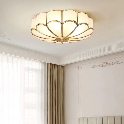 Floreva Frosted Glass Flower Ceiling Light