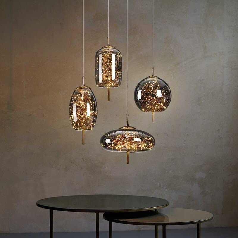 Nebula Smoky Glass Pendant Light