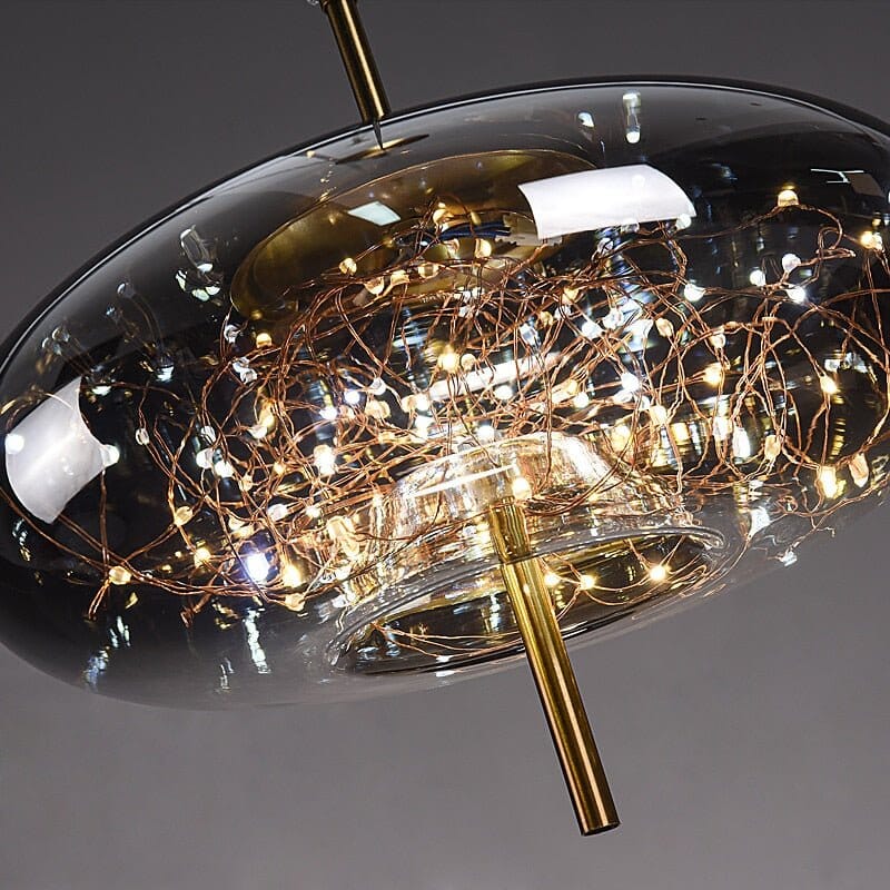 Nebula Smoky Glass Pendant Light
