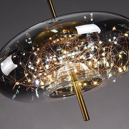 Nebula Smoky Glass Pendant Light