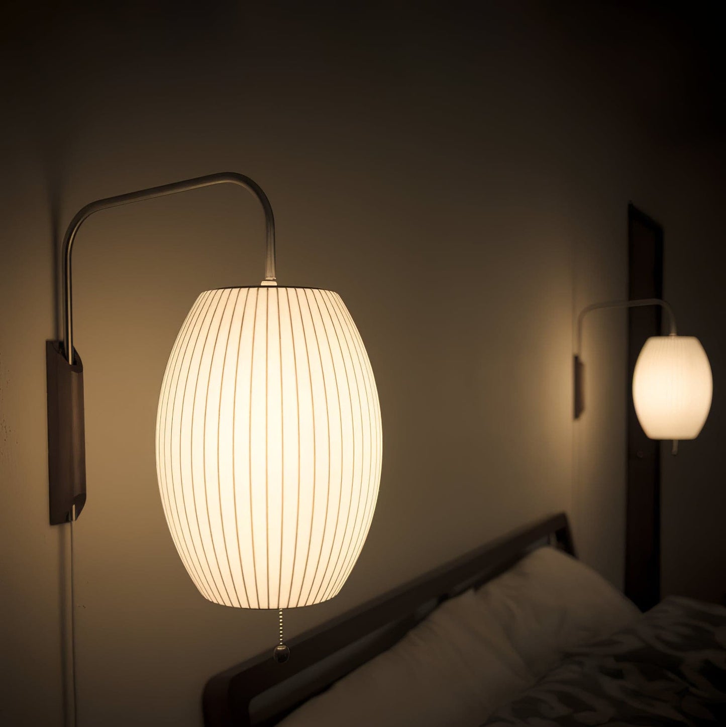 Modern Walnut Wall Lamp