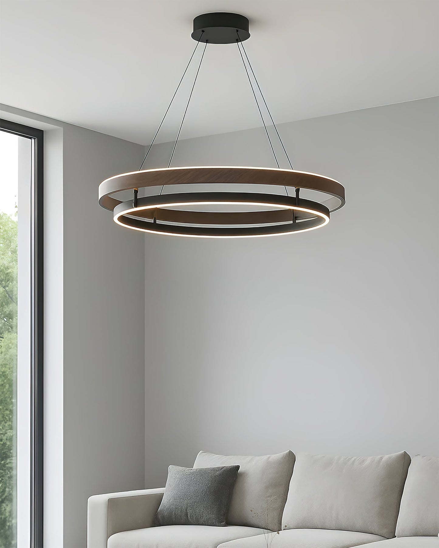 Double Ring LED Chandelier