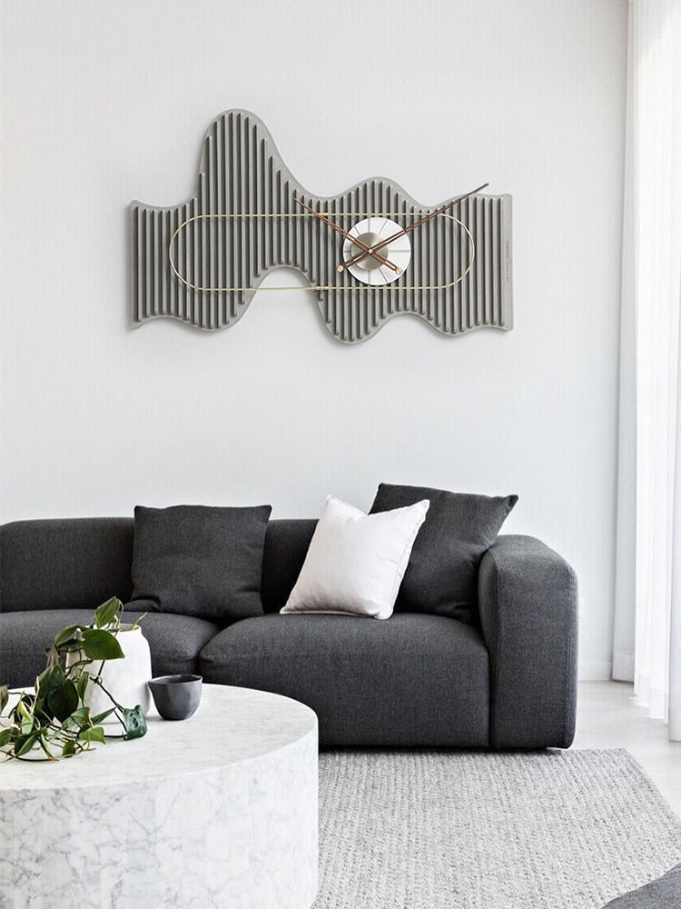 Wavy Wooden Wall Clock