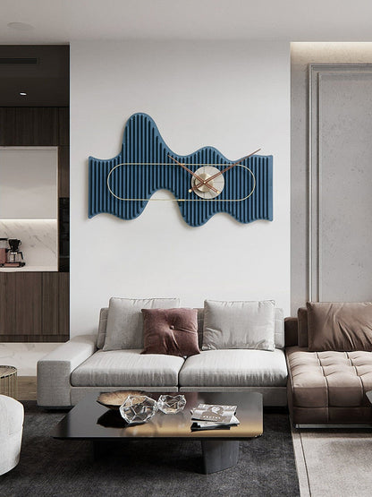 Wavy Wooden Wall Clock