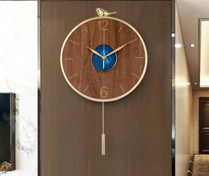 Wall Clock with Pendulum