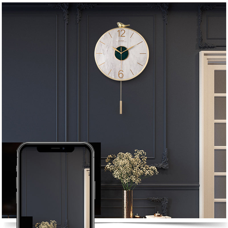 Wall Clock with Pendulum