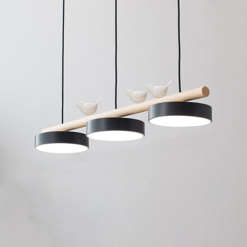 Nordic Wooden Bird LED Pendant Light