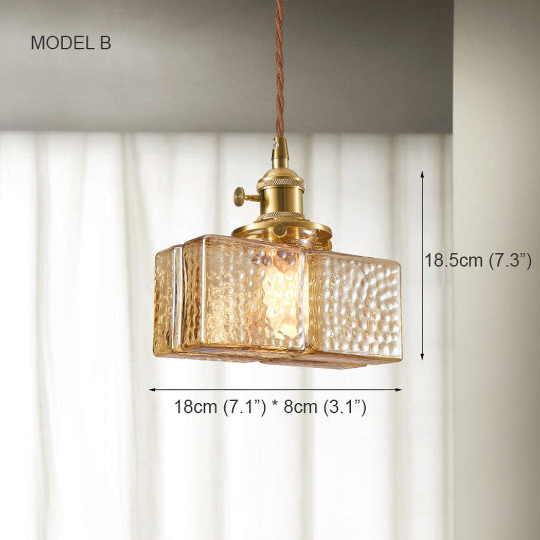 Hubert Glass Pendant Light