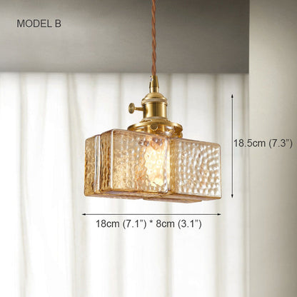 Hubert Glass Pendant Light