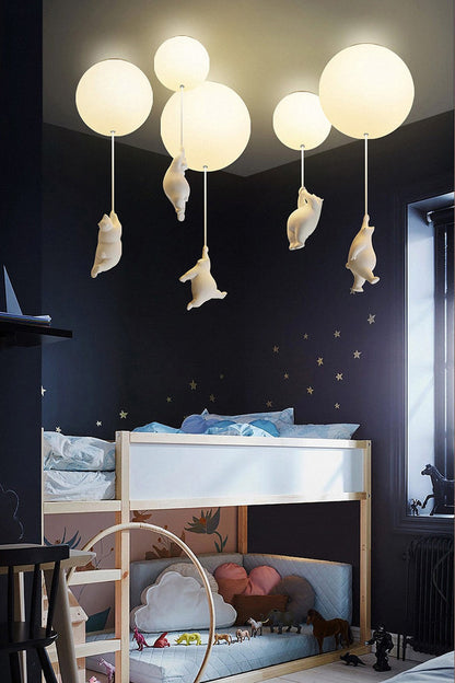Flying Bear Ceiling Light