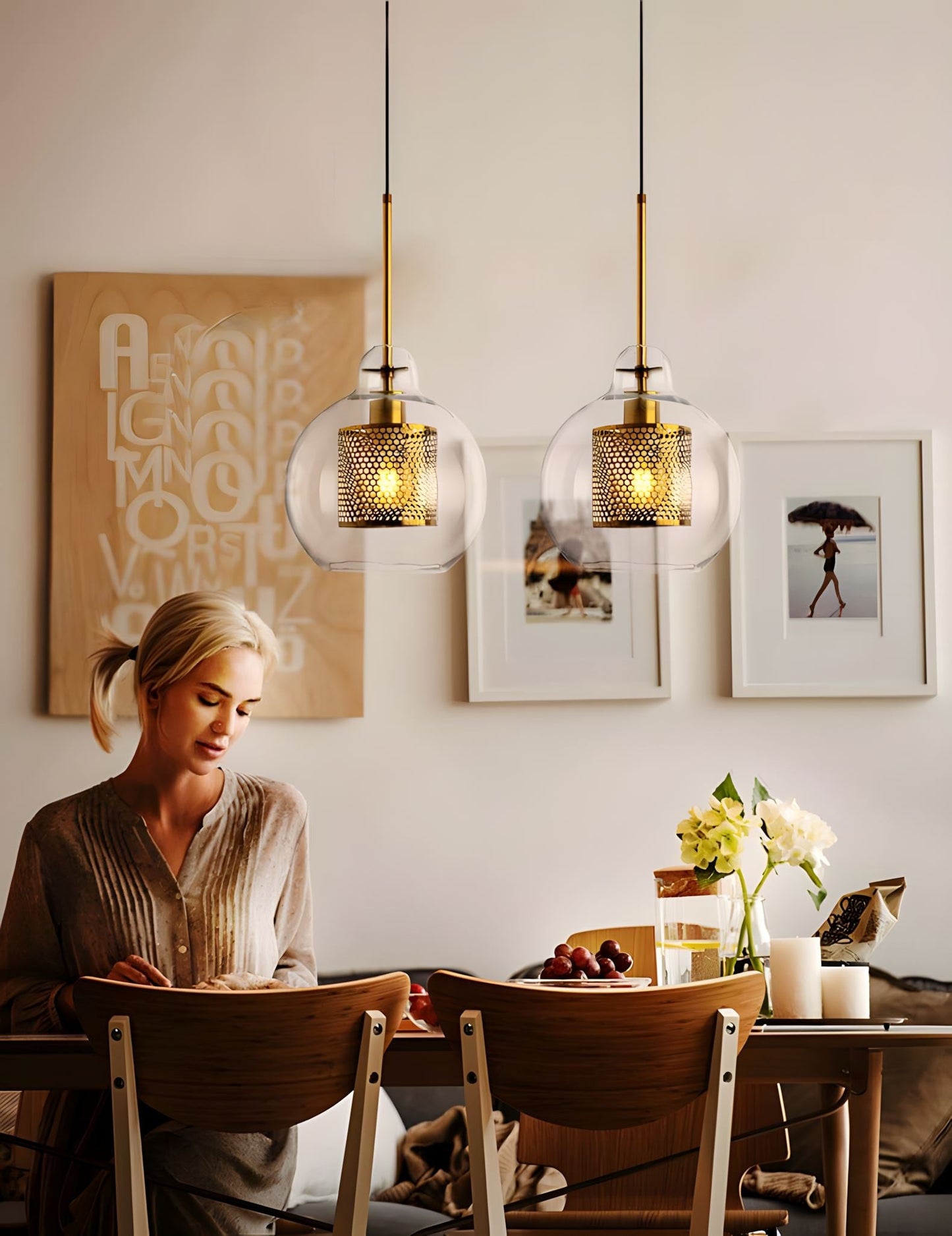 Aurum Glass Pendant Light