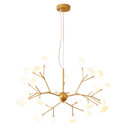 Modern Gold Branch LED Chandelier Light