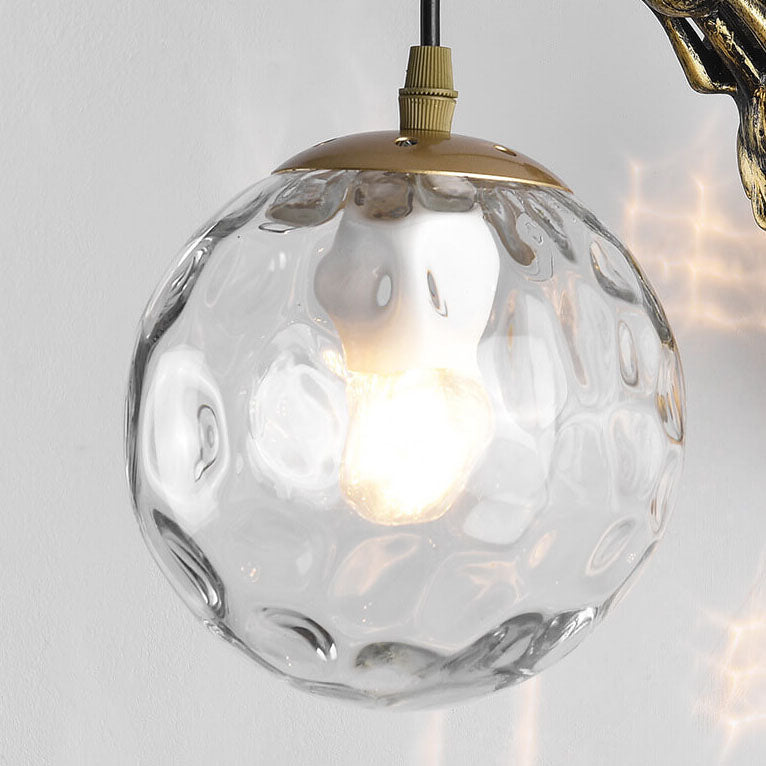 Vintage Mermaid Globe Wall Lamp