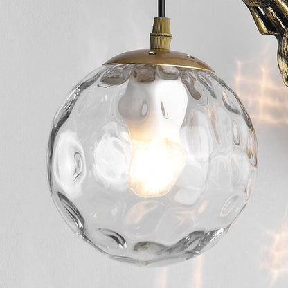Vintage Mermaid Globe Wall Lamp