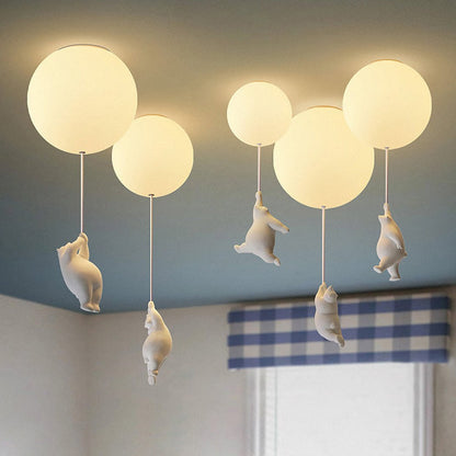 Flying Bear Ceiling Light