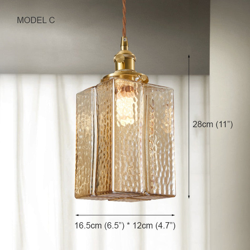 Hubert Glass Pendant Light
