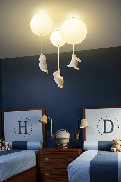 Flying Bear Ceiling Light