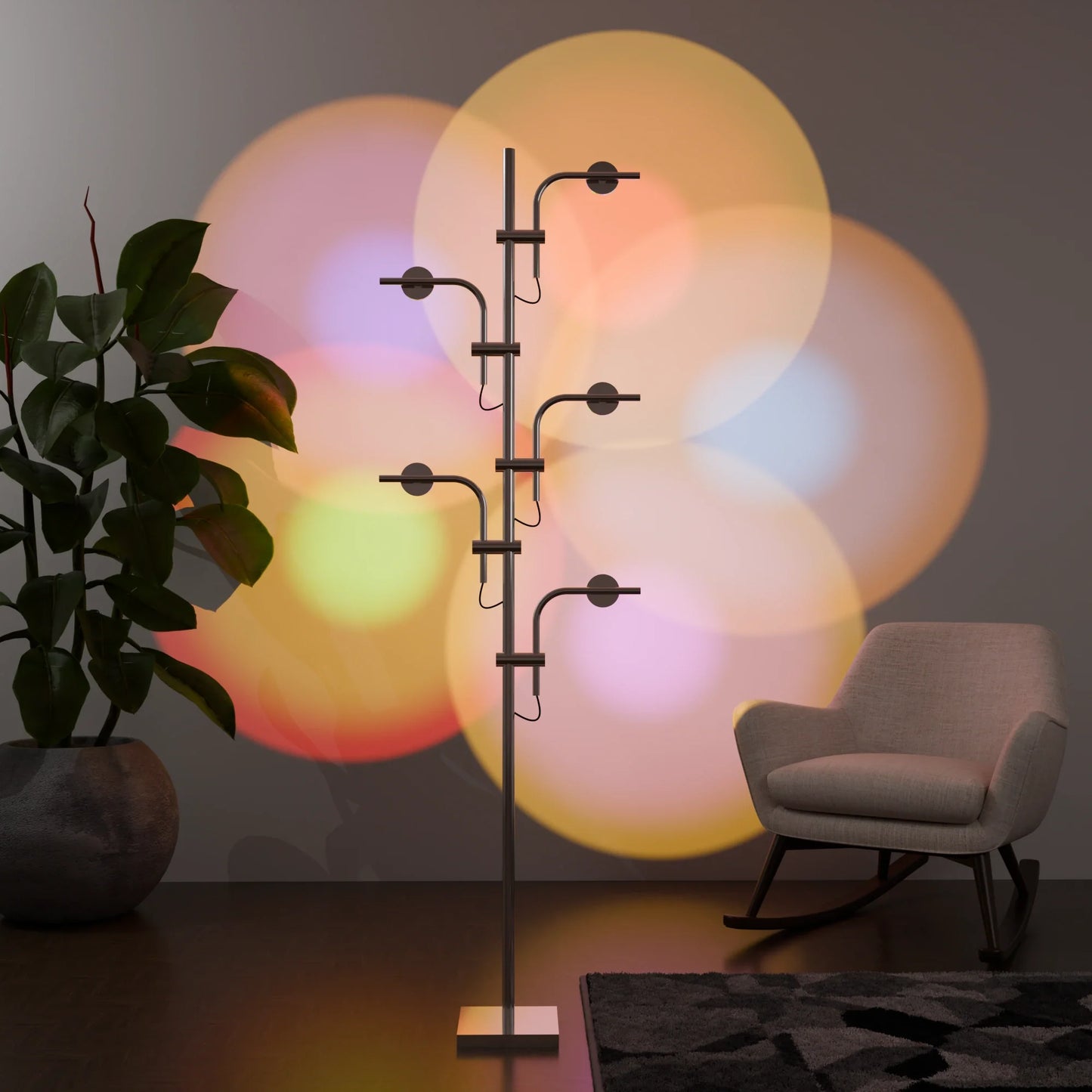 Solara Multi Head Sunset Floor Lamp