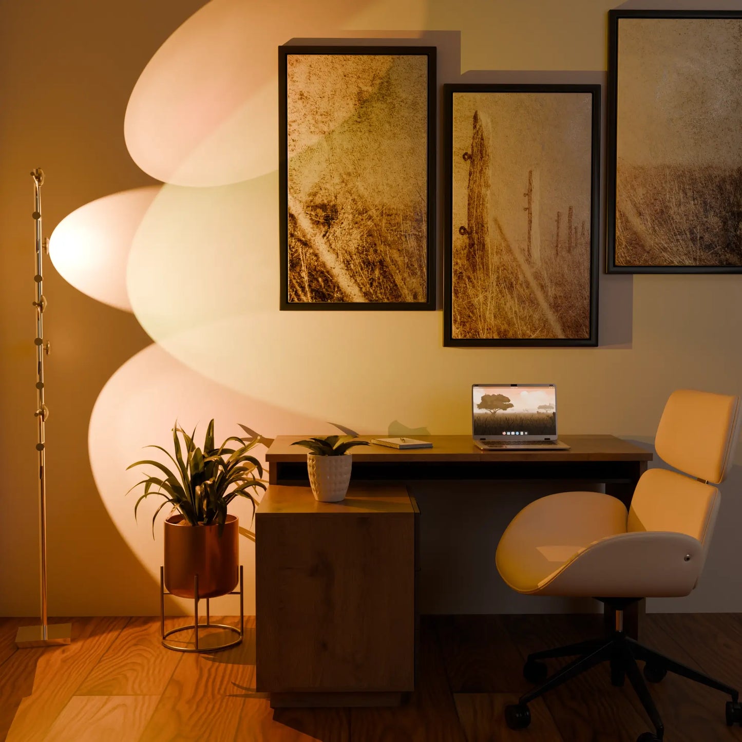 Solara Multi Head Sunset Floor Lamp