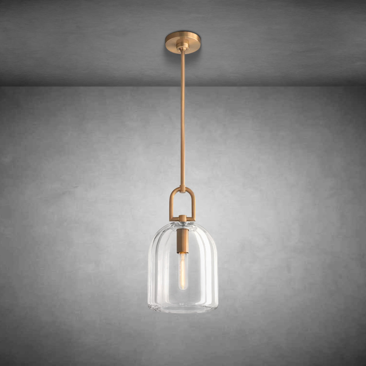 Bell Glass Pendant Light