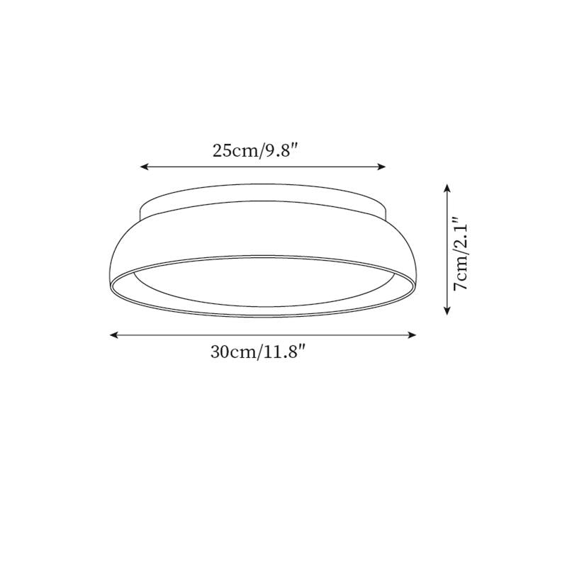 Travertine Stone Flush Ceiling Light