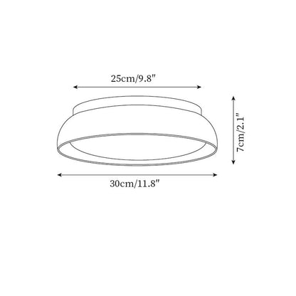 Travertine Stone Flush Ceiling Light