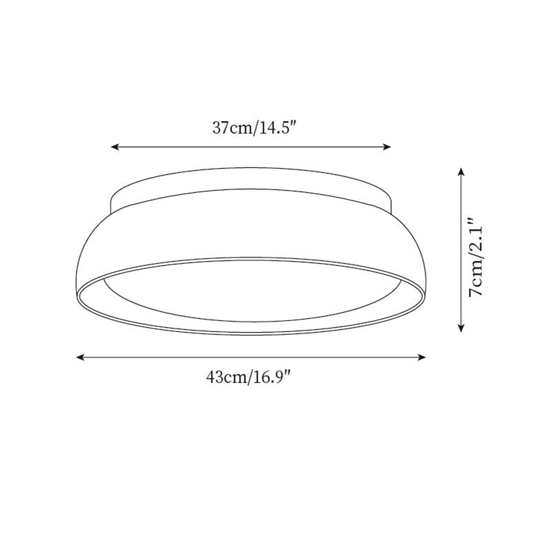 Travertine Stone Flush Ceiling Light