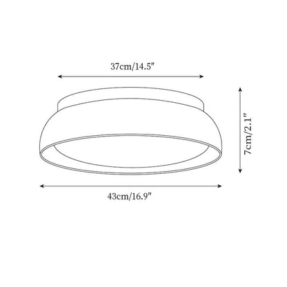 Travertine Stone Flush Ceiling Light