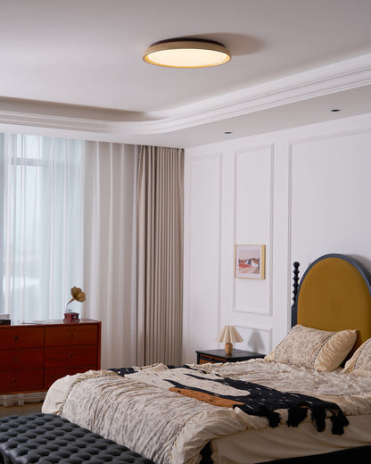 Travertine Stone Flush Ceiling Light