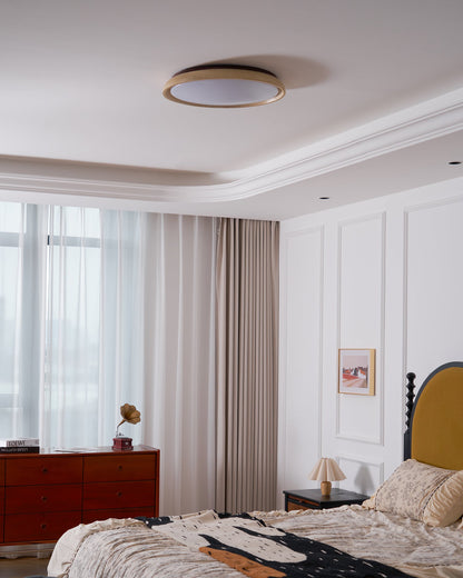 Travertine Stone Flush Ceiling Light