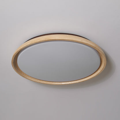 Travertine Stone Flush Ceiling Light