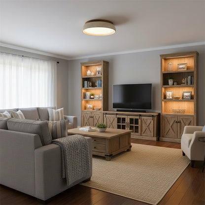 Travertine Stone Flush Ceiling Light