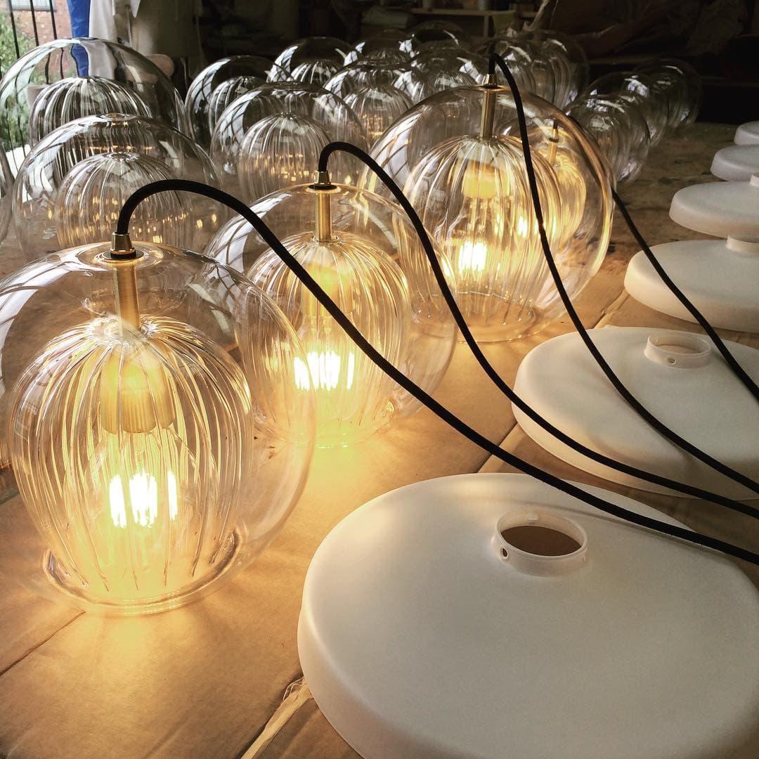 Lumière Pleated Crystal Pendant Light