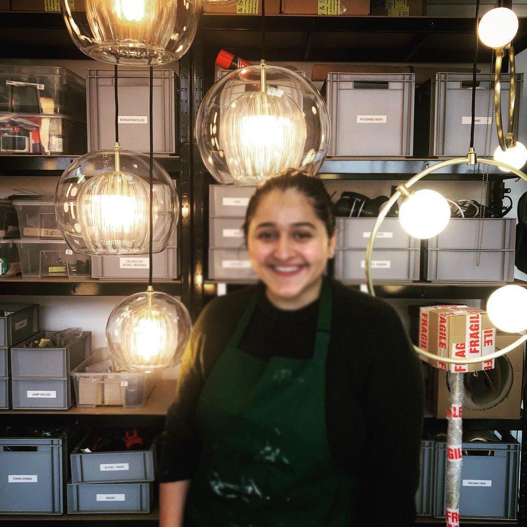 Lumière Pleated Crystal Pendant Light