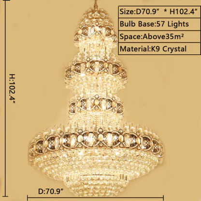 Grand Empire Crystal Chandelier