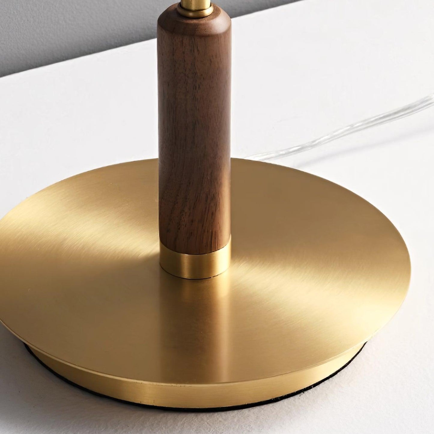 Modern Glass & Brass LED Table Lamp