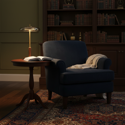 Modern Glass & Brass LED Table Lamp