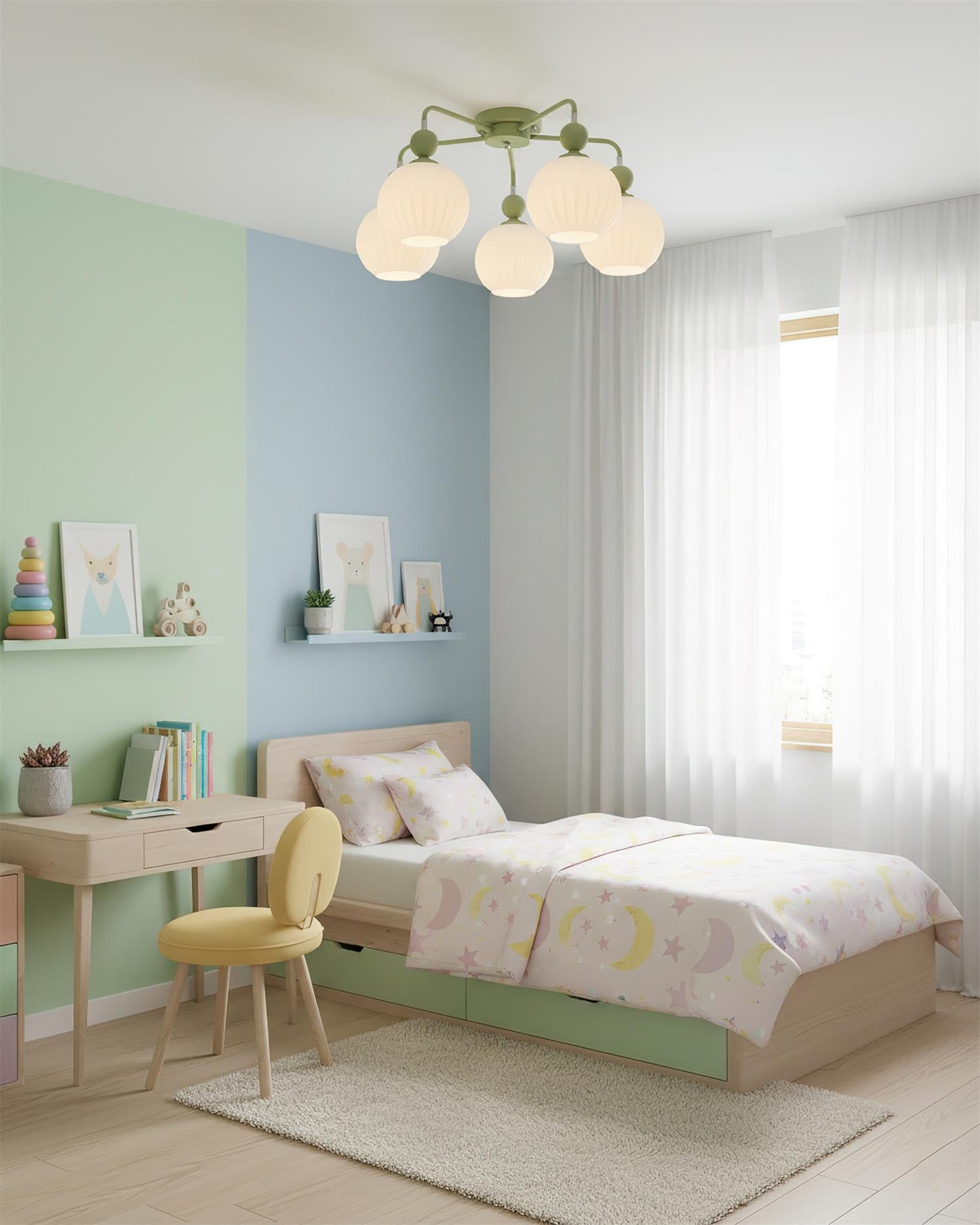 Renee Matcha Bloom Ceiling Light