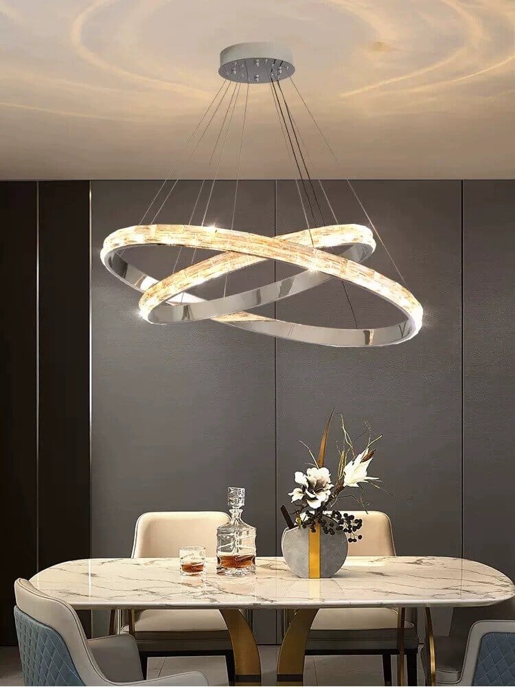 Crystal Spiral LED Chandelier