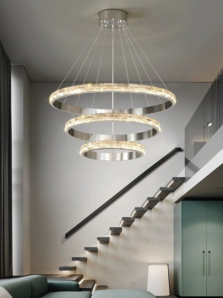 Crystal Spiral LED Chandelier