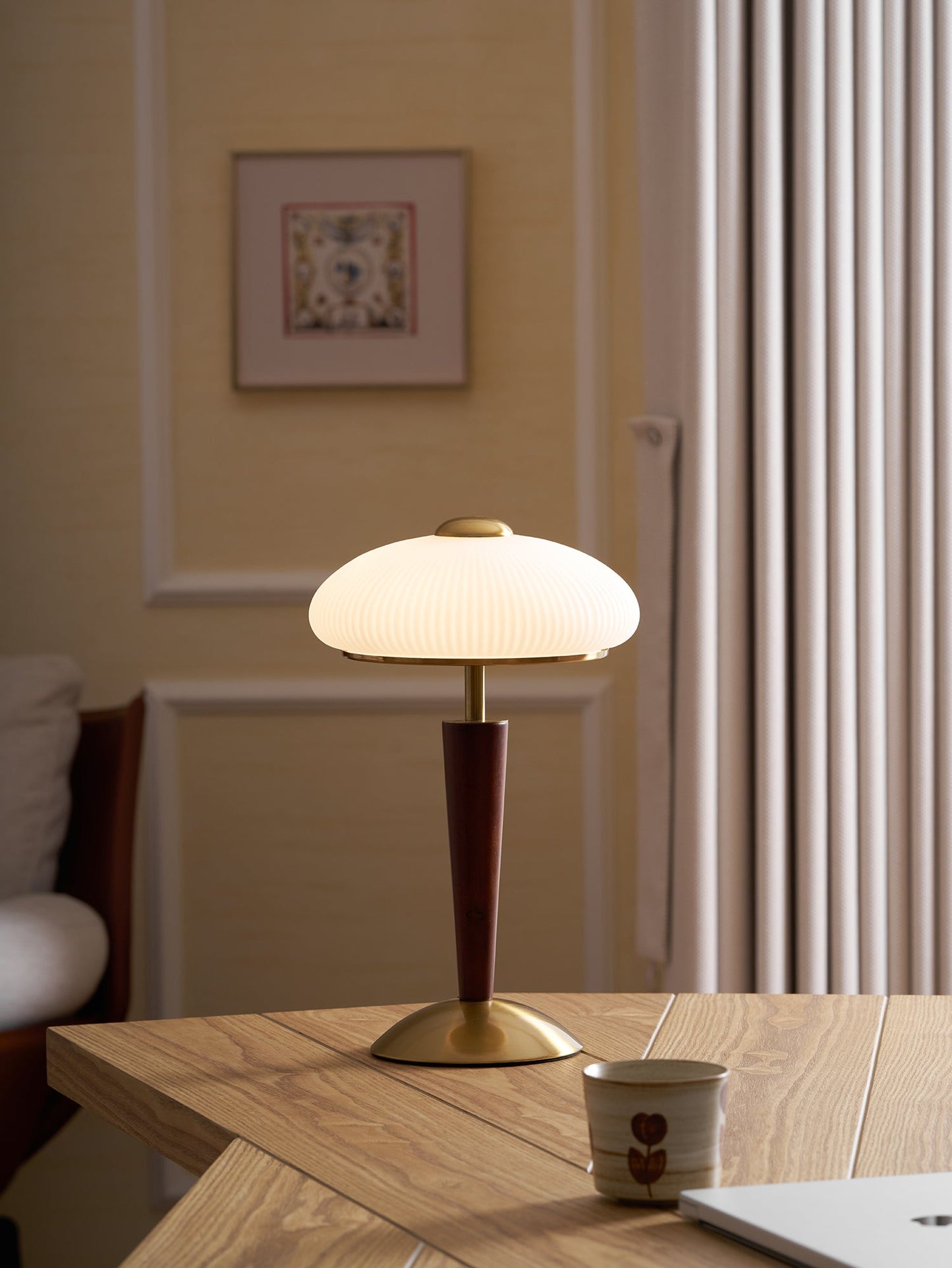 Modern Mid-Century Dome Table Lamp